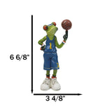 Street Baller Green Frog Basketball Whizz Spinning Ball On Fingertip Figurine