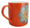 Orange Svadhishthana Sacral Chakra Zen Flower Of Life Mandala Circle Ceramic Mug