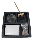 Square Buddha Zen Garden Set Lotus Incense And Candle Holder Meditation Kit