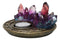Wicca Magical Crystals Dish Votive Candleholder With Phases Of The Moon Symbols