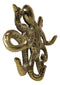 Brass Metal Nautical Marine Deep Sea Octopus Decorative Wall Plaque Figurine