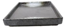 Pack Of 6 Charcoal Hakumu Ceramic Rectangular Sushi Plate Raised Straight Edge