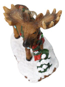 Christmas Moose Hanging Ornament Festive Elk Deer Colorful Holiday String Lights