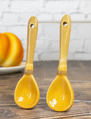 Witchcraft Witch Broomsticks Glossy Ceramic Tea Coffee Stirring Spoons Set Of 2