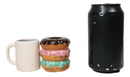 Donut Shop Breakfast Donuts And Hot Coffee Mug Ceramic Salt Pepper Shakers Set