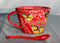 Red Mountain Ranges Landscape Porcelain Coffee Tea Cafe Mug With Spoon Set Of 2