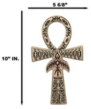 Ancient Egyptian Crux Ansata Ankh Key Horus Hieroglyphs Wall Decor Sculpture