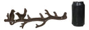 Rustic Cast Iron 2 Lovebirds On Tree Branch Multi Points Wall Hooks 12.5" Long
