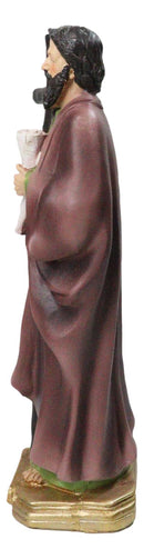 Christian Apostle Of Jesus Martyr Saint Philip With Tall Cross Figurine 8"H