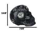 Wicca Black Paranormal Ouija Spirit Board Planchette Painted Skull Figurine