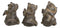 Rustic Country Angel Winged Pigs in See Hear Speak No Evil Poses Figurines Set