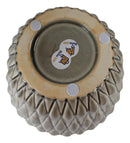 Glazed Pottery Ceramic Diamond Pattern Floral Grey Vase Planter Pot Gardening