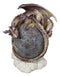Dream Weaver Fantasy Wyrmling Dragon Sleeping On Cratered Lunar Moon Figurine