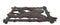 Rustic Western Native Indian Warrior End Of Trail Cast Iron Wall Trivet Decor