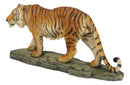 Jungle Apex Predator Prowling Fierce Orange Bengal Tiger Figurine 11.25"L
