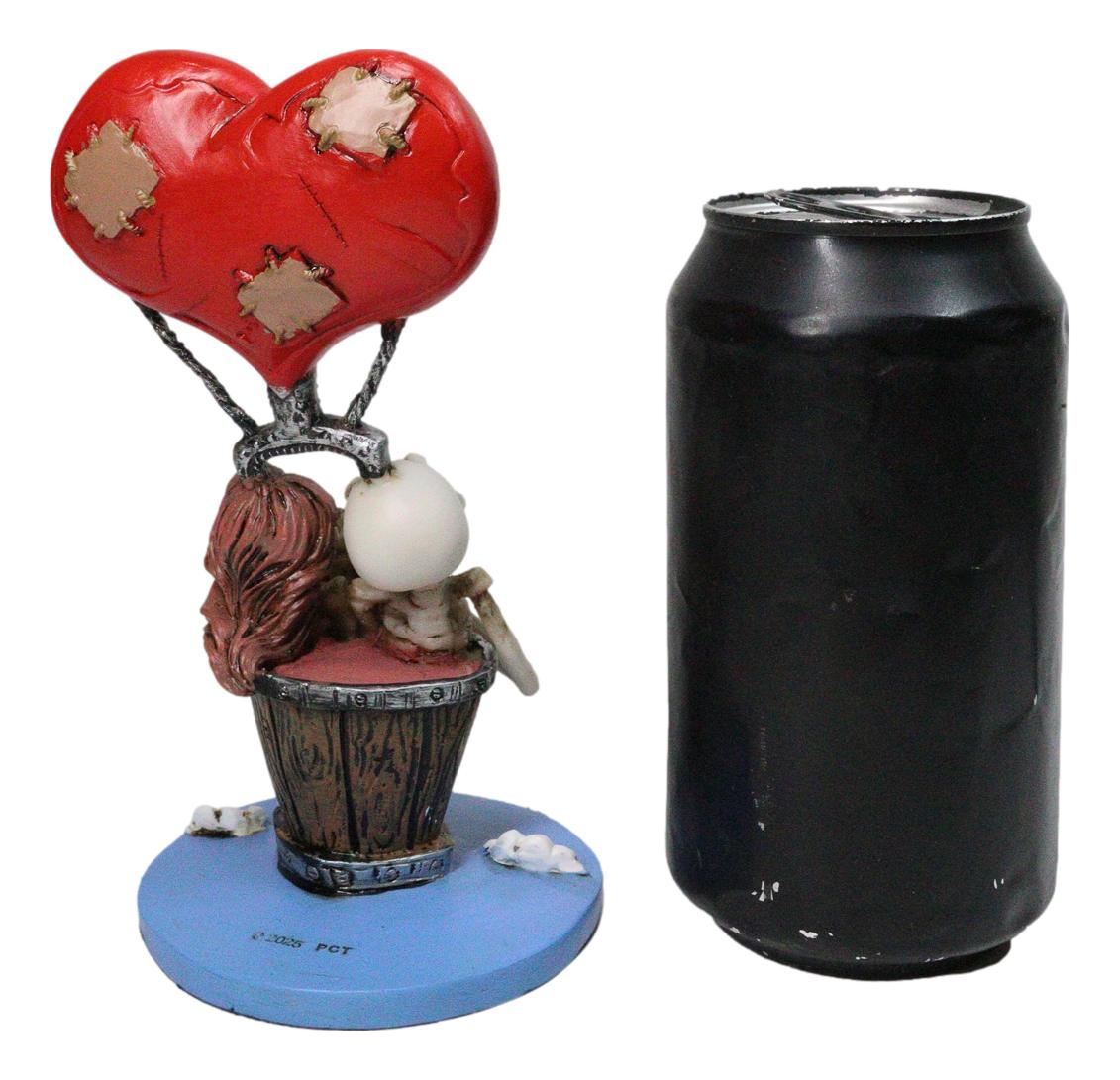 Day Of The Dead Skeleton Couple In Hot Air Balloon Love Will Lift Us Up Figurine