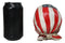 Patriotic US American Flag Star Spangled Banner Biker Skull Figurine 5.75"L