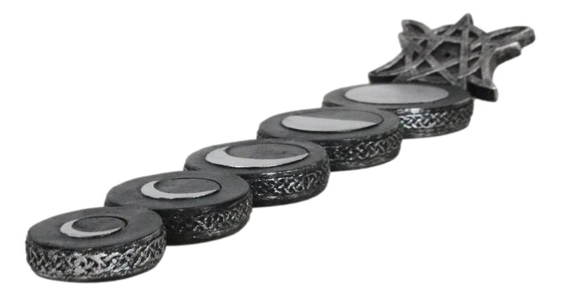 Wicca Mystic Triple Moon Phases Sacred Goddesses Incense Stick Holder Burner