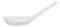 Contemporary High Gloss White Melamine Asian Soup Spoons Pack Of 12 Set