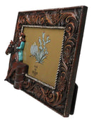 Western Country Cowgirl On Horse Barrel Racer 6X4 Easel Desktop Photo Frame