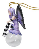 Evangeline Violet Flora Bubble Rider Fairy Ornament Amy Brown Holiday Collection