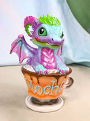 Ruth Thompson Artisan Mocha with Scotty Drake Wyrmling Dragon In Cup Figurine