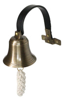 Victorian Antiqued Solid Brass Compact Shopkeeper Door Bell Dinner Bells