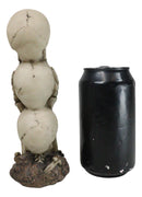 Triple Stacked Funny See Hear Speak No Evil Skulls Family Home Decor Figurine