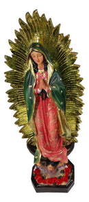 Our Lady of Guadalupe With Mandorla of Rays Mother Mary Catholic Figurine 18"H