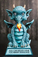 Turquoise Koan Cartoon Dragon Figurine You Can Never Have Too Many Dragons!