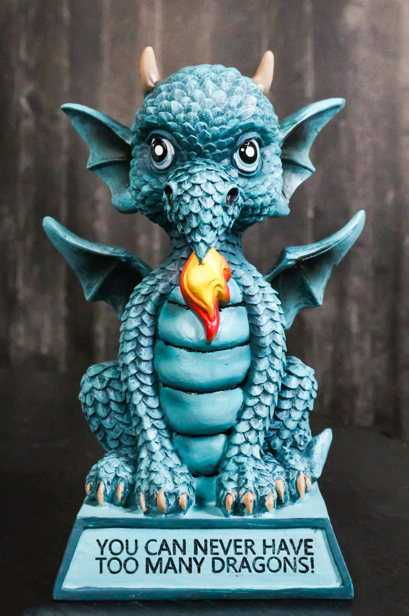 Turquoise Koan Cartoon Dragon Figurine You Can Never Have Too Many Dragons!