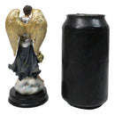 Colorful Catholic Church Archangel Saint Sealtiel with Golden Censer Figurine