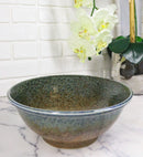 Set Of 4 Japanese Sunaji Kairagi Earth Sky Porcelain Large Ramen Soup Bowls 42oz - Ebros Gift