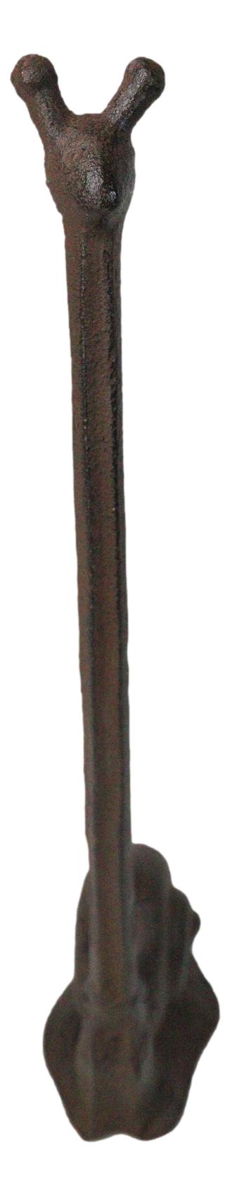 Cast Iron Marine Slug Snail With Long Neck Toilet Paper Holder Stand Sculpture