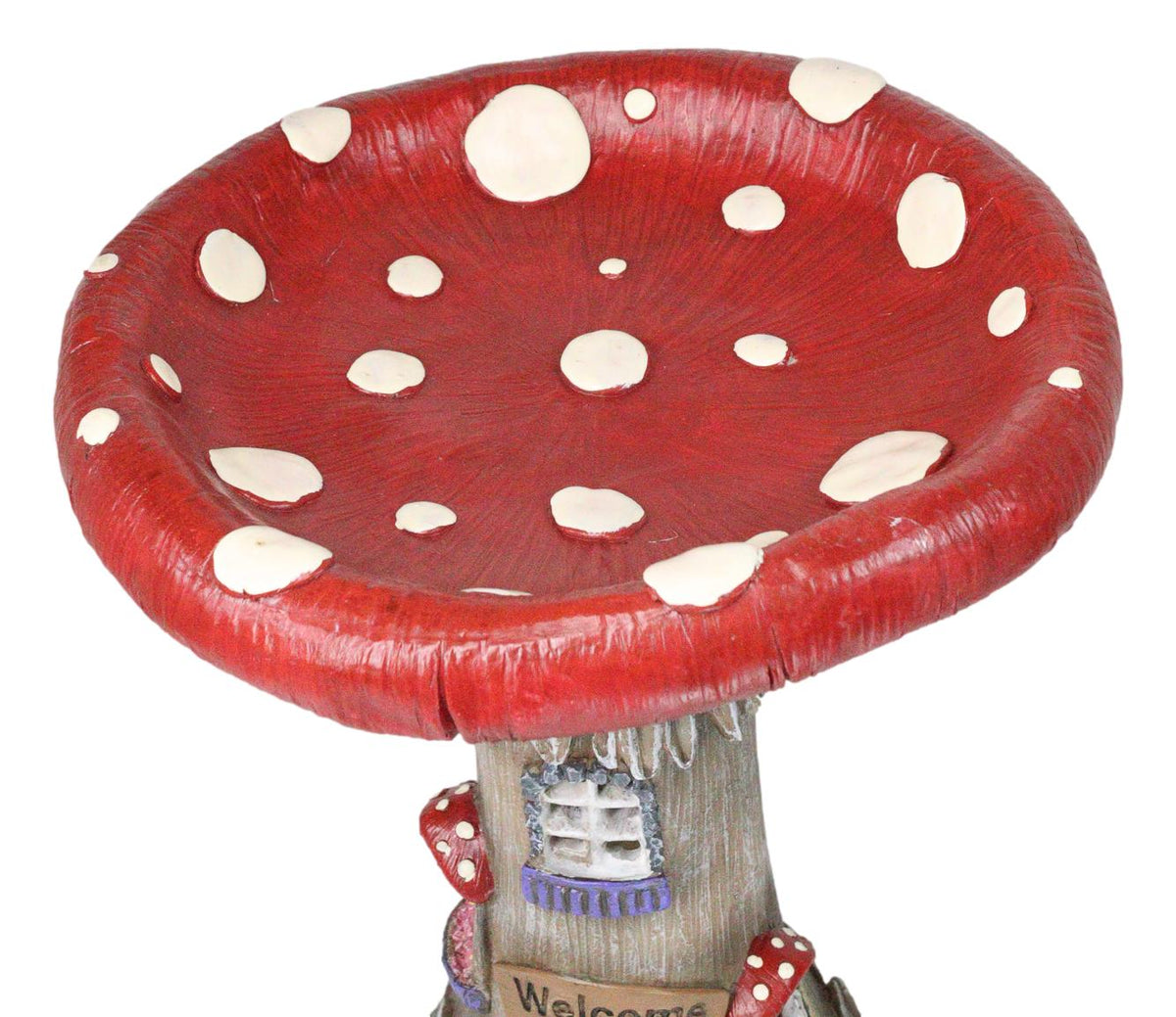 Enchanted Fairy Garden Cottage Inverted Toadstool Mushroom LED House Figurine
