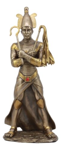 Ebros Egyptian God of The Dead Osiris Holding Crook and Flail 11.5" H Figurine