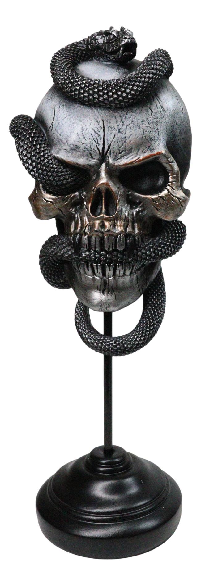 Cult Of Canaan Serpent Skull Masque Ornament On Pole Stand Or Wall Sculpture