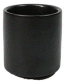 Set of 4 Kokuyo Black Minimalist Porcelain 1.25oz Ochoko Yuzu Sake Cups