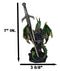 Green Druid Dragon With Celtic High Cross & Gothic Sword Letter Opener Figurine