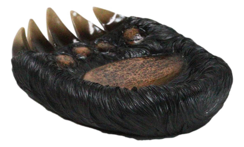 Rustic Western Long Claws Bear Paw Jewelry Trinket Keys Tray Dish Plate Figurine