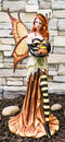 Large 18"H Fantasy Queen Bee Bumblebee Mother Fairy Carrying Honey Pot Statue