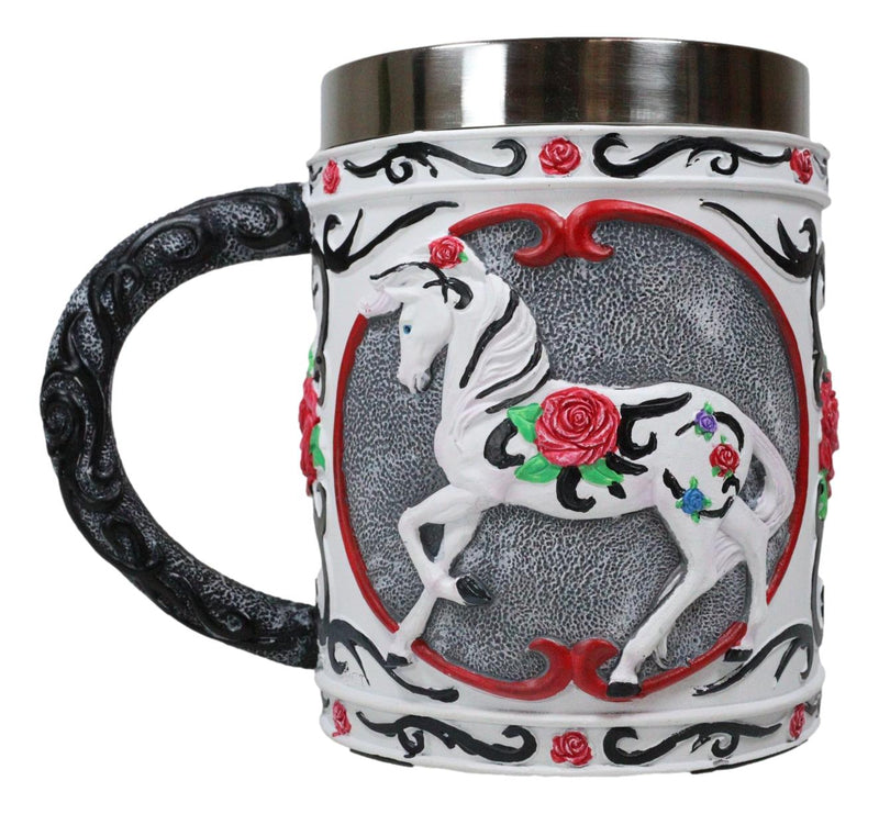 The Trail Of Painted Ponies Tribal Rose Thorny Valentines Horse Tankard Mug