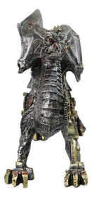 Steampunk Dragon Mechanical Cyborg Robot Sculpture Gears & Clockwork Details