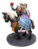 Day Of The Dead Our Special Day Skeleton Mariachi Couple On Black Horse Figurine