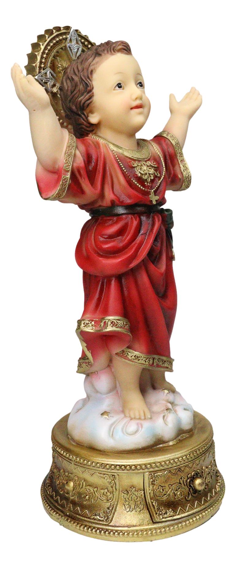 Catholic Santo Nino Divine Child Jesus Christ with Rosary Drawer Box Figurine - Ebros Gift