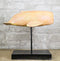 Nautical Marine Contemporary Sperm Whale Fish Faux Wood Sculpture On Pole Stand