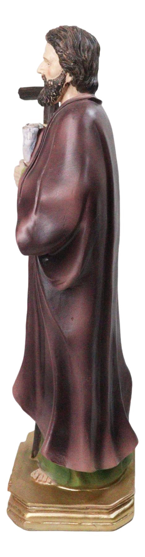 Apostle Disciple Of Jesus Saint Philip Holding Tall Cross Figurine 12" Series