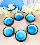 Pack Of 6 Blue Sky Aozora Kannyu Blue Sky Porcelain Banchan Deep Dish 4" D 5oz