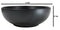 Pack Of 6 Modern Matte Black Melamine Round Appetizer Rice Shallow Bowls 16oz