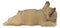 Realistic Adorable French Bulldog Frenchie Dog Puppy Sleeping Figurine 7.25"L